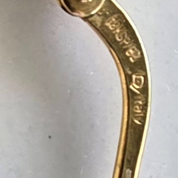 Greek Key Earrings - Picture 2 of 3